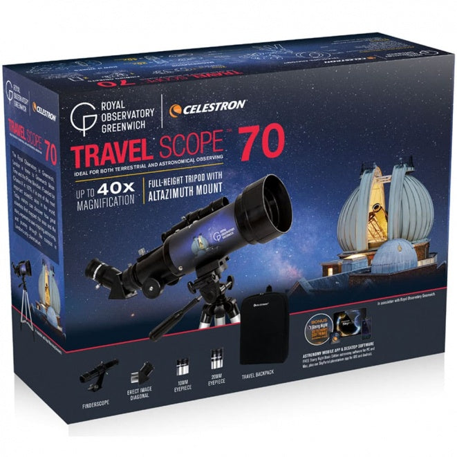 Royal Observatory Greenwich Travel Scope 70 Portable Telescope