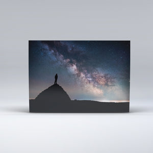 Post Card of Dunkery Beacon, at night showing Exmoor’s famous Dark sky.