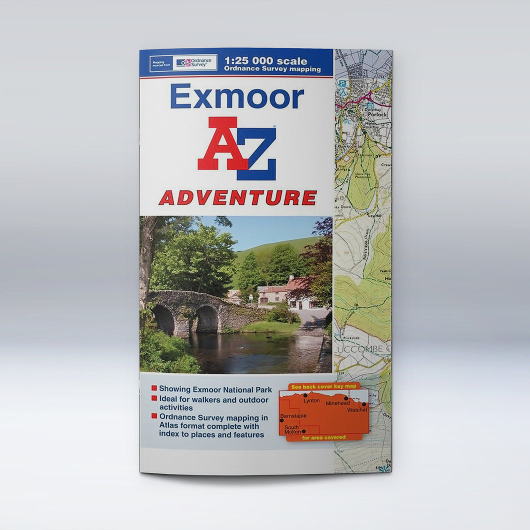 A-Z Adventure Atlas - Exmoor, front cover