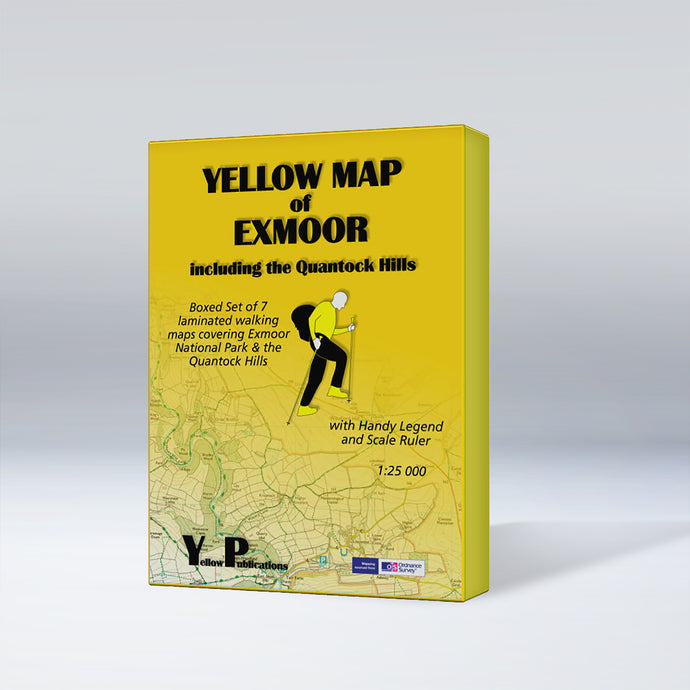 Yellow Maps Boxed Sets series of Exmoor, box cover