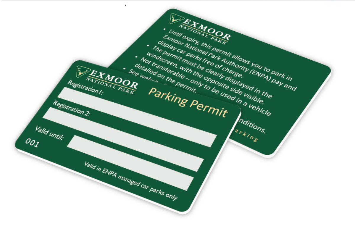 ENPA Annual Parking Permit – Exmoor National Park Authority Shop