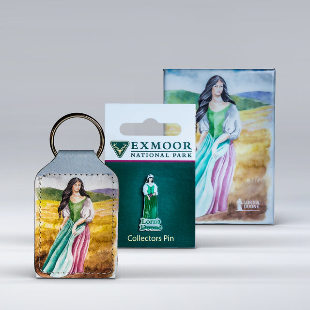 Classic Lorna Doone Set - Keyring, magnet, Pin Badge