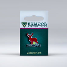 Load image into Gallery viewer, Exmoor Pin Badge featuring a Red Deer Stag
