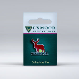 Exmoor Pin Badge featuring a Red Deer Stag
